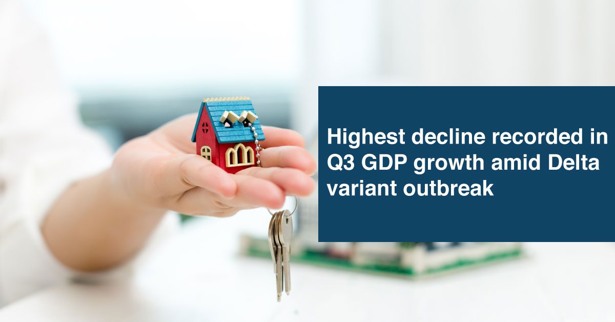 Highest decline recorded in Q3 GDP growth amid Delta variant outbreak